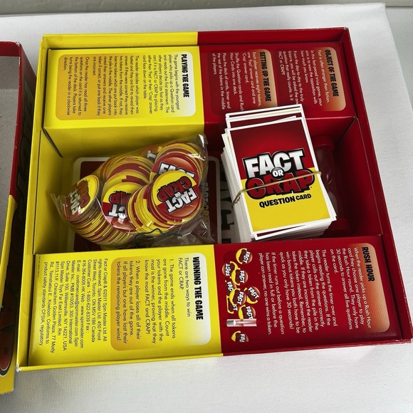 2011 Fact or Crap Board Game Family Game Trivia with Attitude, English Ages 12+ - Picture 7 of 16